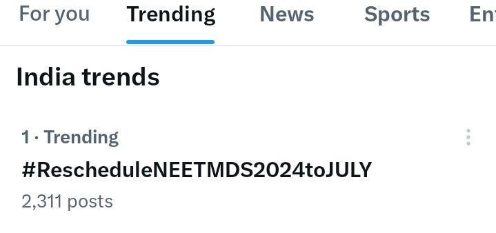 Med_praveen's tweet photo. #RescheduleNEETMDS2024toJULY
Thousand of students demanding for #NEETMDS exam but govt avoid the dental students 
@NEETMDS2024 @ANI @dental_jokes @CMOfficeAssam @DentistryToday https://t.co/ZeGvZ4ESfV