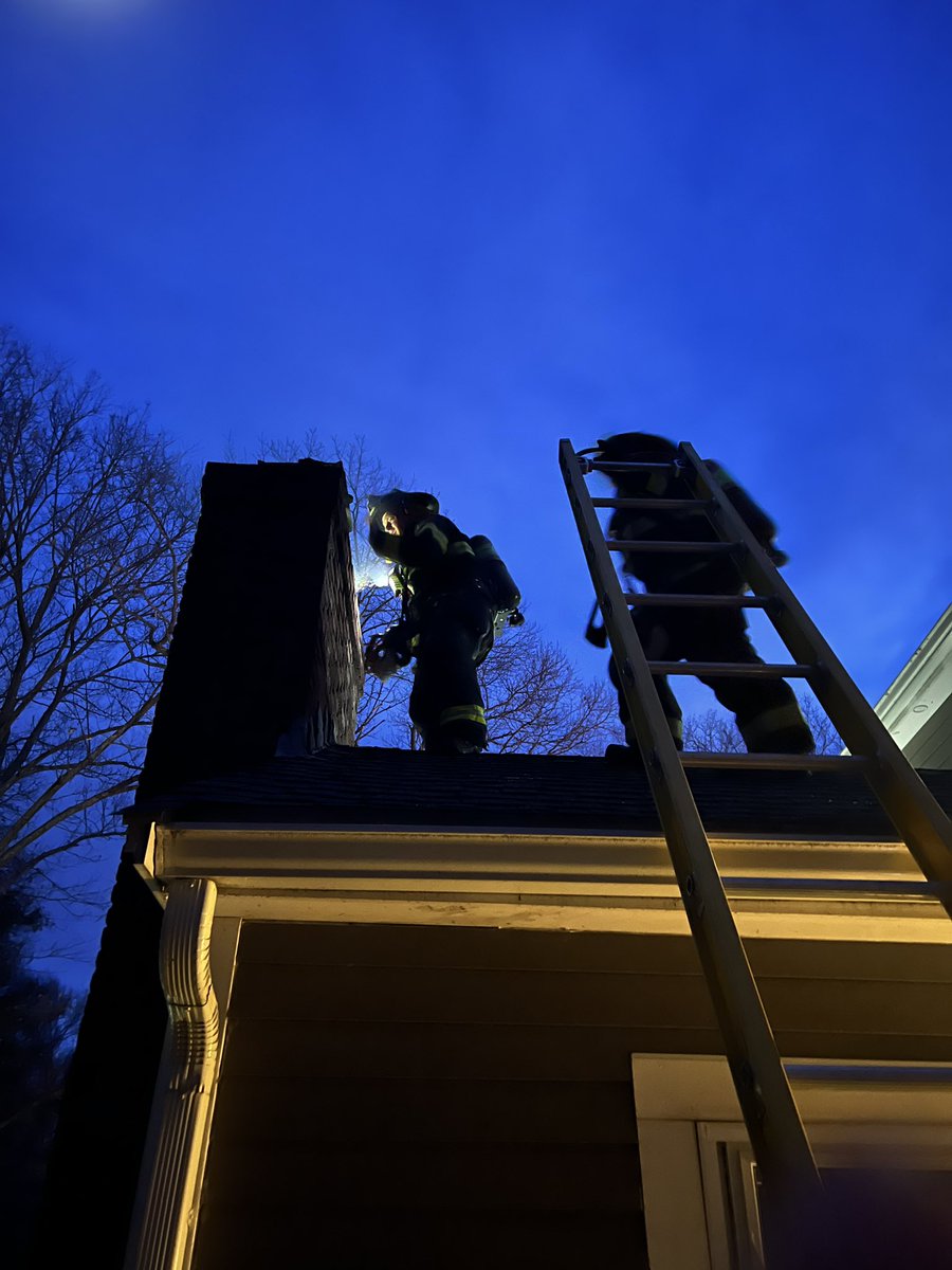 SFRD Car 1, Car 3, Engine 3, Engine 4 &amp; Ladder 1 all responded to a chimney fire on Ivy Lane last night. Fire was held to chimney. No injuries.