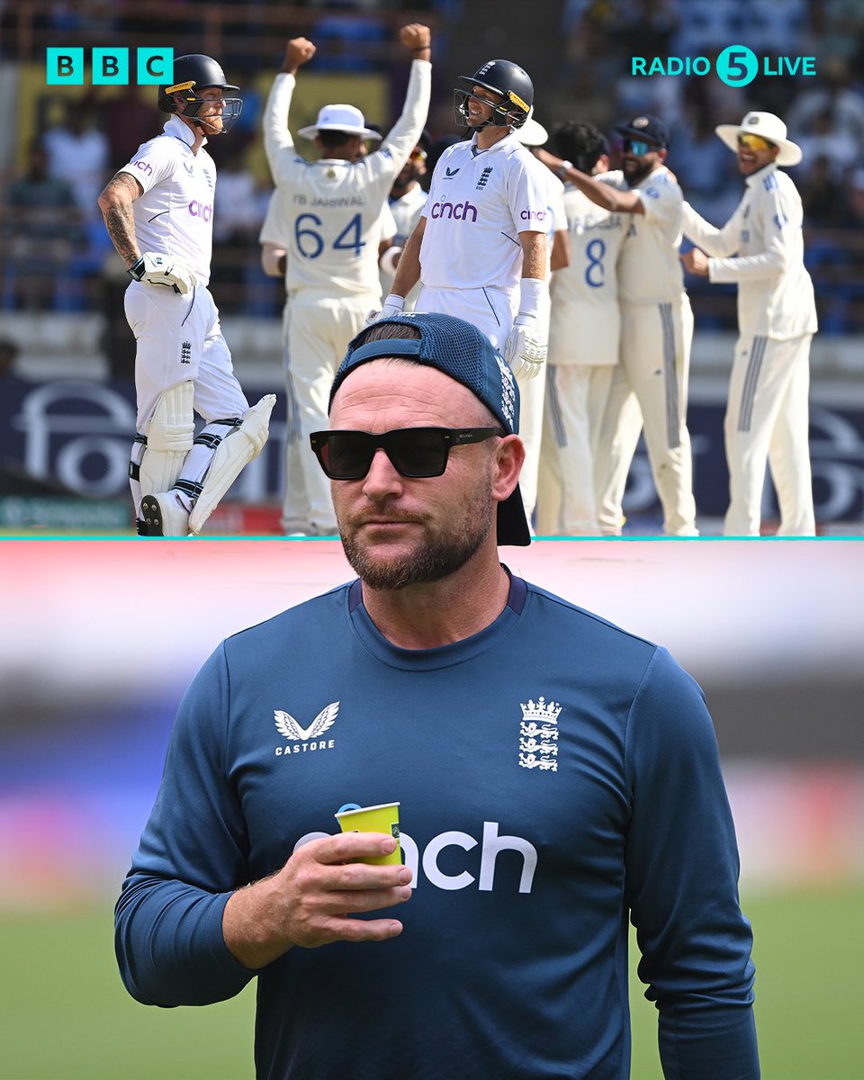 We're LIVE for 5 Live Cricket! 🏏

Should England have stuck to their Bazball methods in the Rajkot chase?🤔

🎙️ Join <a href="/markchapman/">Mark Chapman</a>, <a href="/Tammy_Beaumont/">Tammy Beaumont</a>, <a href="/carbs646/">Michael Carberry</a> &amp; <a href="/Farby75/">Paul Farbrace</a> NOW!
bbc.co.uk/5live

#BBCCricket