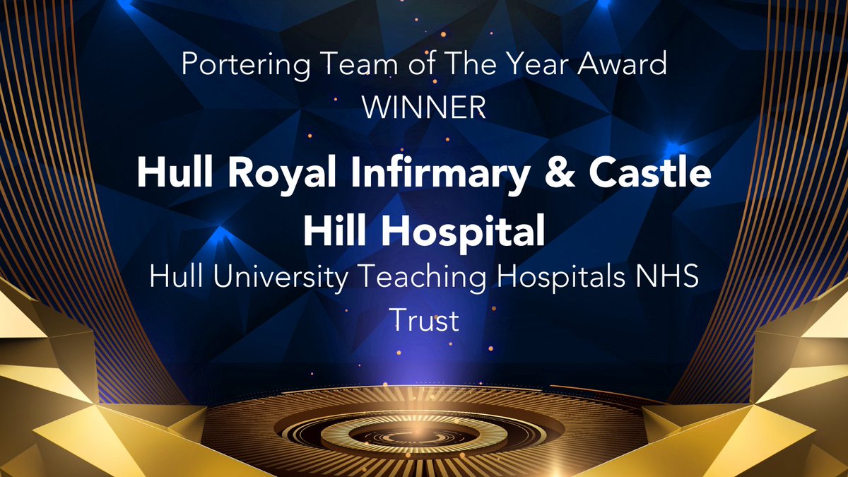 The National MyPorter Awards 2024, in association with @NHSEngland, Team of The Year Award Winner #HUTH Portering Team @HullHospitals The full list of winners will be announced soon so click the follow button and notification bell to be the first one to know 👉🔔 #MyPorterAwards