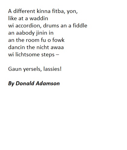 A seen a fitba match, wi the Scotland lassies playin a frienly international, Scotland v Finland. 1/2 Our Poet In Chief @JulieMcNeill1 has selected a poem called ‘A Different Kinna Fitba’ by Donald Adamson to be added to our SWNT Poets Society
