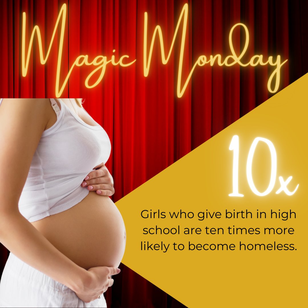 Happy #MagicMonday! Did you know that girls who give birth in high school are ten times more likely to become homeless?  Join us at A Magical Evening on April 11th to hear how FCP impacted the life of a young woman in our program. Go to florencecrittentonsc.org/a-magical-even….

#amagicalevening