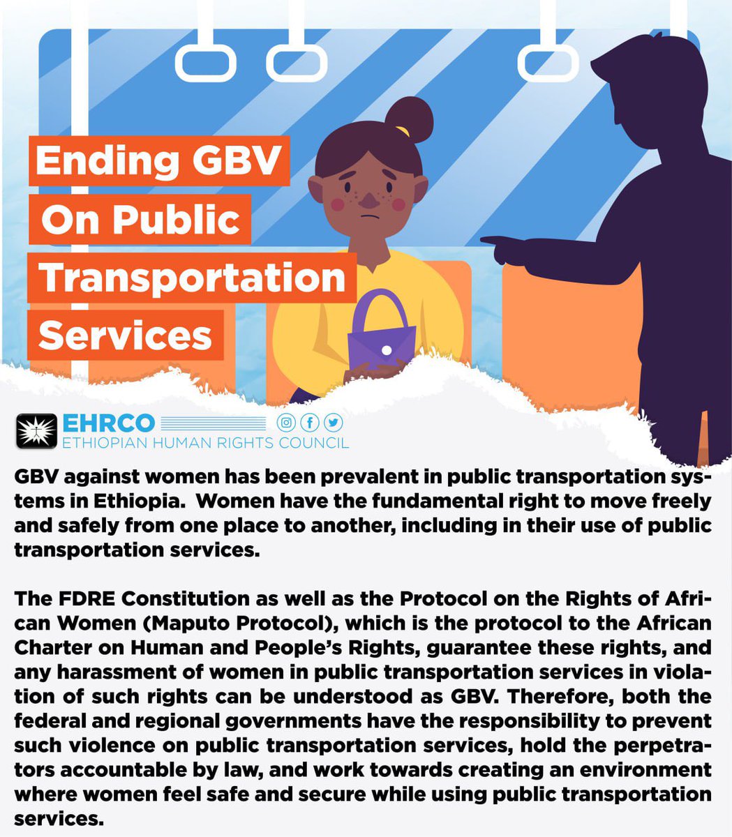 Women have the fundamental right to move freely and safely from one place to another, including in their use of public transportation services.