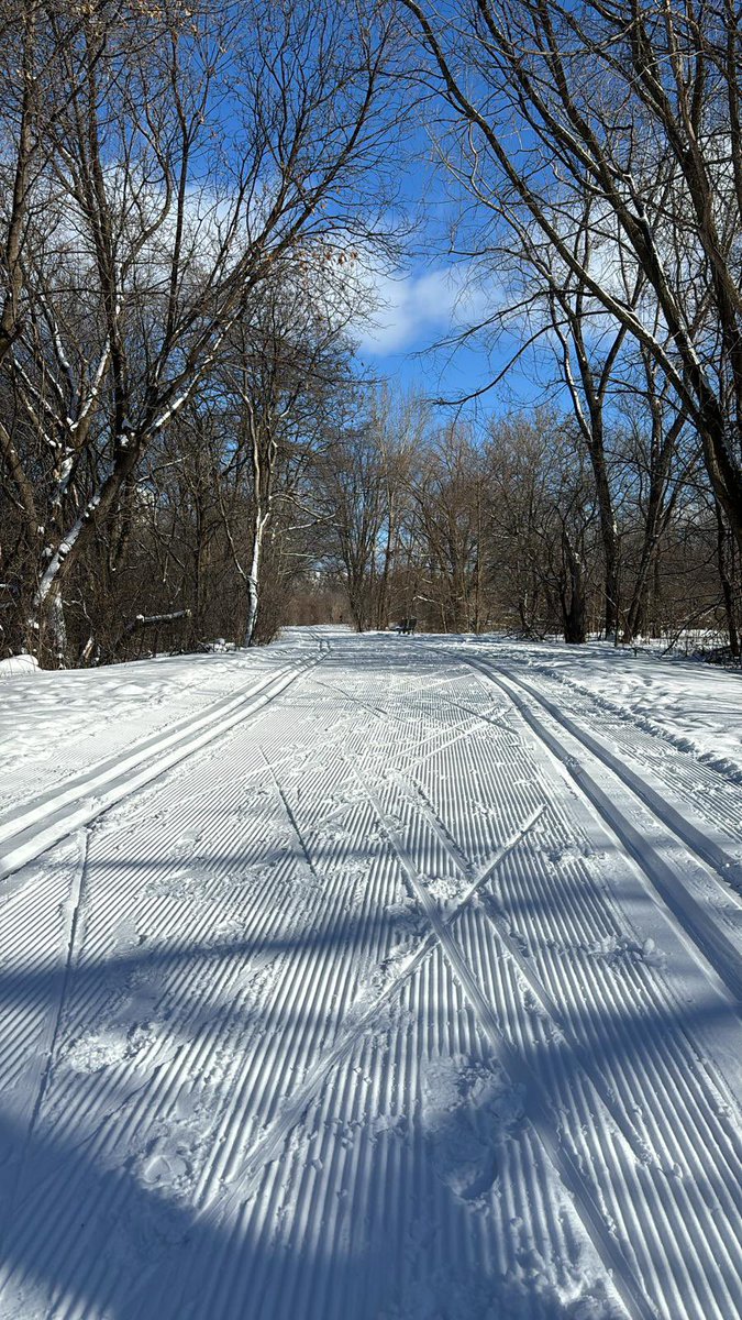 It's a beautiful day on the Rideau Winter Trail - hope you can get outside and enjoy it! C’est une journée magnifique sur la Piste d’hiver Rideau! Nous espérons que vous pourrez sortir et en profiter! 📸: Stuart Inglis