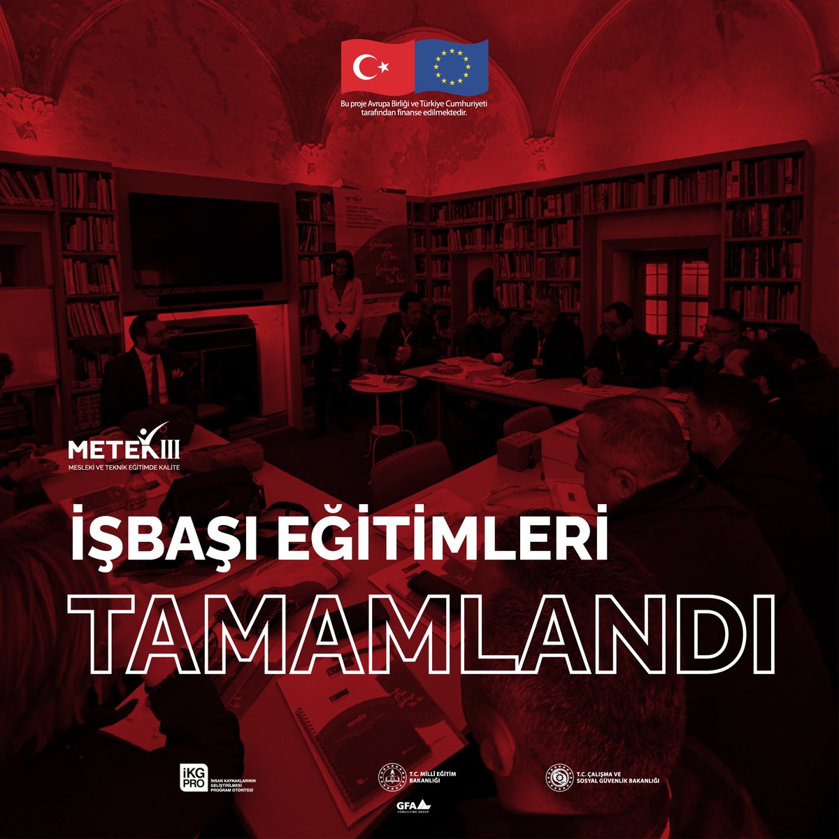 metekprojesi's tweet photo. Projemiz kapsamında Ankara, İstanbul, İzmir ve Konya’da gerçekleştirilen işbaşı eğitimleri Bilişim Teknolojileri, Kimya Teknolojisi, Temel Kaynak Eğitimi, İnşaat Teknolojisi ve Çocuk Gelişimi ve Eğitimi alanlarında hem uygulamalı hem de teorik olarak 10 iş günü sürdü. https://t.co/Qs81WZ3G1r