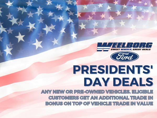 WeelborgFord's tweet photo. Happy President's Day! 🇺🇸
Check out our President's Day deals going on now!
https://t.co/BunxIrrf03

#weelborgford #sweetwheelsgreatdeals #presidentsday #presidentsday2024 #presidentsdaysale #PresidentsDayDeals #sale #deals #ford https://t.co/w47LanxMn8