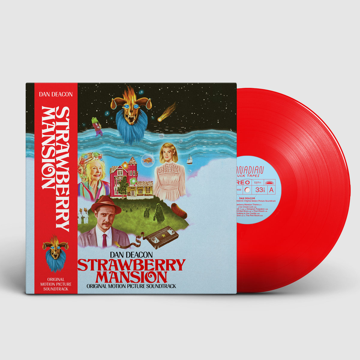 Vinyl LPs are finally out! Strawberry Mansion soundtrack by @ebaynetflix. Released by @Canadianducktps. Includes some extended jam/early demos that are only on the vinyl. canadianducktapes.bandcamp.com/album/strawber…