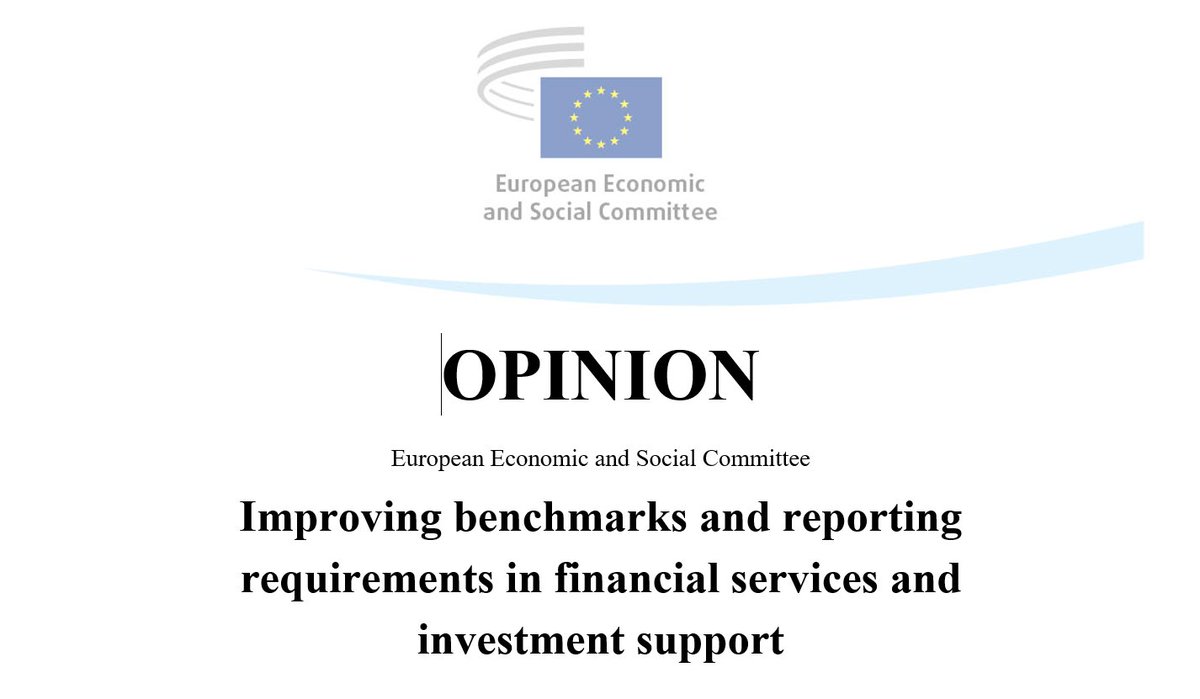 Opinion adopted on improving reporting and data sharing for #FinancialServices and investment support We recommend👇 🤝Sign memorandas of understanding 📖Standardise scope and format of data ✅one-stop-shop 🔍Check requirements regularly 📜Full text europa.eu/!4nyg46