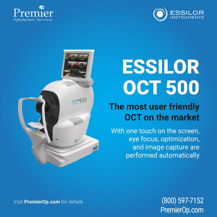 The new Essilor OCT 500 uses unique alignment technology to help provide a quick and stable alignment. A High-Quality / High-Resolution OCT With Color Fundus Photography. Learn more at: bit.ly/38mzo9e