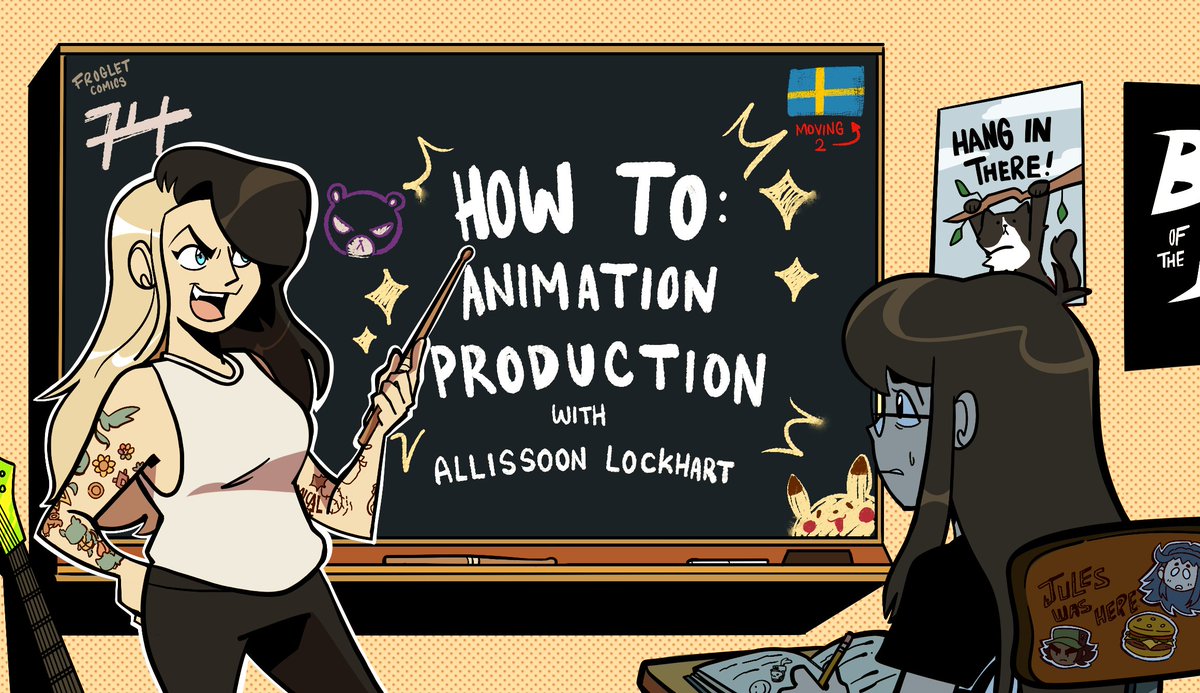 ❗️Hello❗️ (Reposts appreciated)
The recorded library course of “How To Animation Production” is LIVE!!!
The class is officially at:
howtoanimationproduction.thinkific.com

There is a full Q&amp;A on allissoon.com &amp; information on the website as well.

#animation #2danimation #production