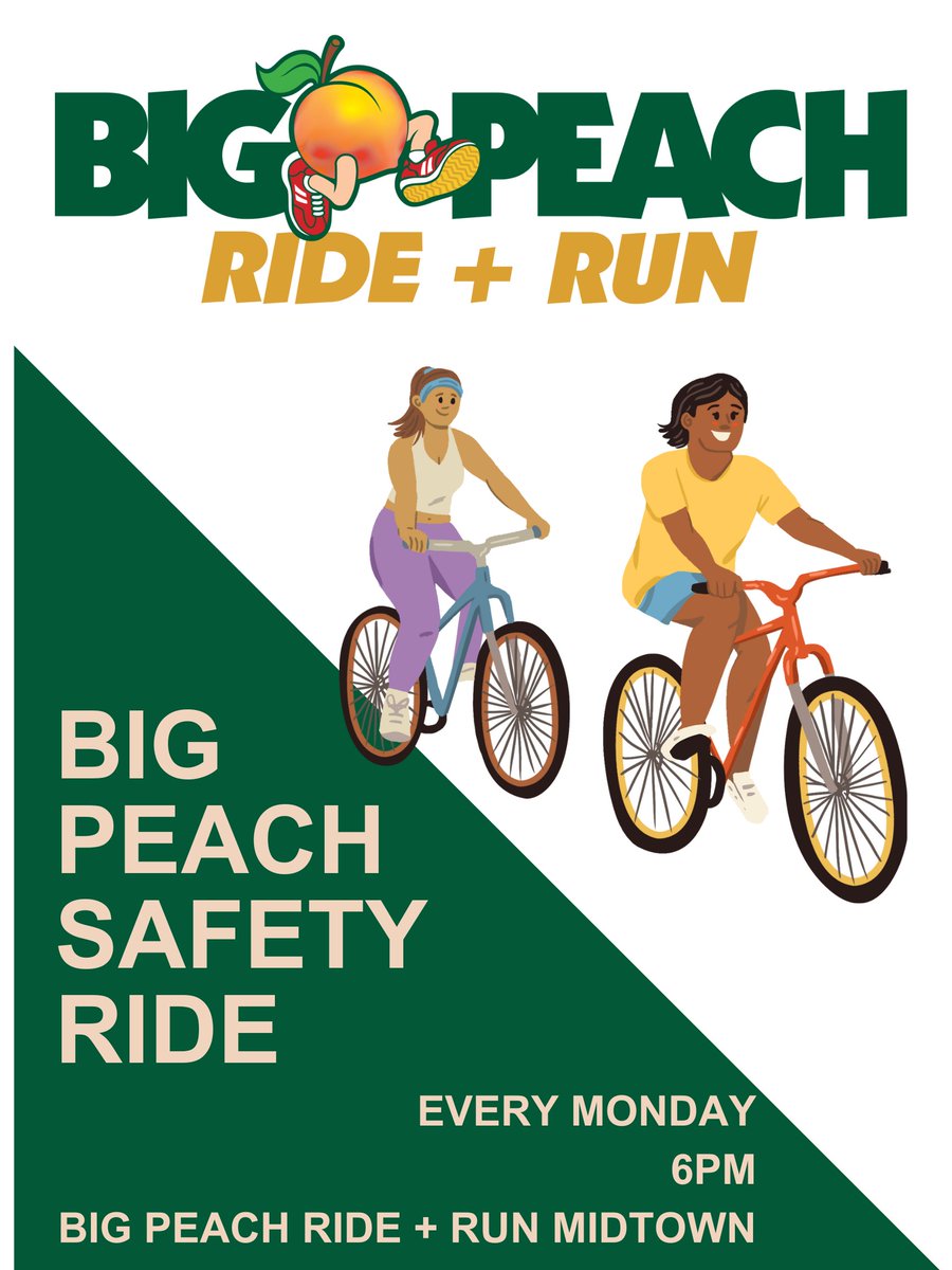 Midtown Atlanta (@midtownatl) on Twitter photo Hey Midtown! 🚲 Join <a href="/PeachyRuns/">Big Peach Running Co</a> and <a href="/letspropelatl/">Propel ATL</a> this week for a free True Beginners class. This class is for adults who don’t know how to ride and want to gain confidence on two wheels.
See you at Big Peach Wed 2/21 at 6pm. Click here to register: bit.ly/3HXJwE8 Hey Midtown! 🚲 Join <a href="/PeachyRuns/">Big Peach Running Co</a> and <a href="/letspropelatl/">Propel ATL</a> this week for a free True Beginners class. This class is for adults who don’t know how to ride and want to gain confidence on two wheels.
See you at Big Peach Wed 2/21 at 6pm. Click here to register: bit.ly/3HXJwE8