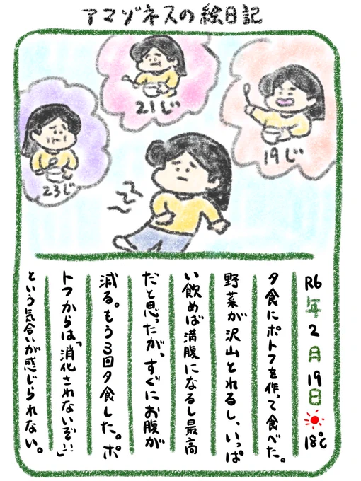 【絵日記】リキが出ねぇよ 