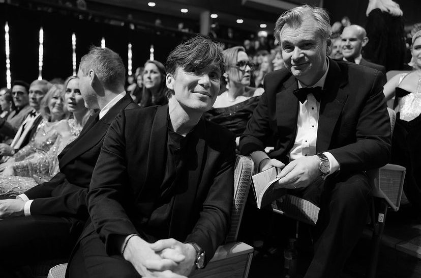 filmstofilms_'s tweet photo. Cillian Murphy and Christopher Nolan at the BAFTAs. https://t.co/AC4kOdGrY1