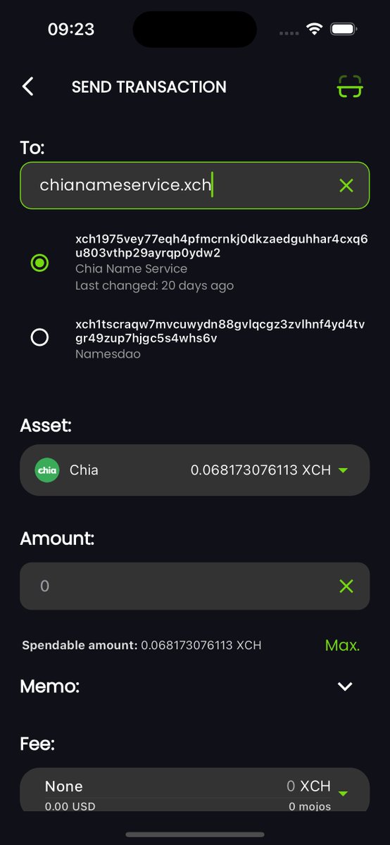 <a href="/ozonewalletsrl/">Ozone Wallet SRL</a> New version 220 (0.9.70) in progress:
- Fix support Tangem Card v2.,0 in Android.
- Support for Chia Name service.
- Support for Namesdao

Thanks to <a href="/ChiaNameService/">ChiaNameService.xch🌱</a> for support us  and help us to continue develop our services!