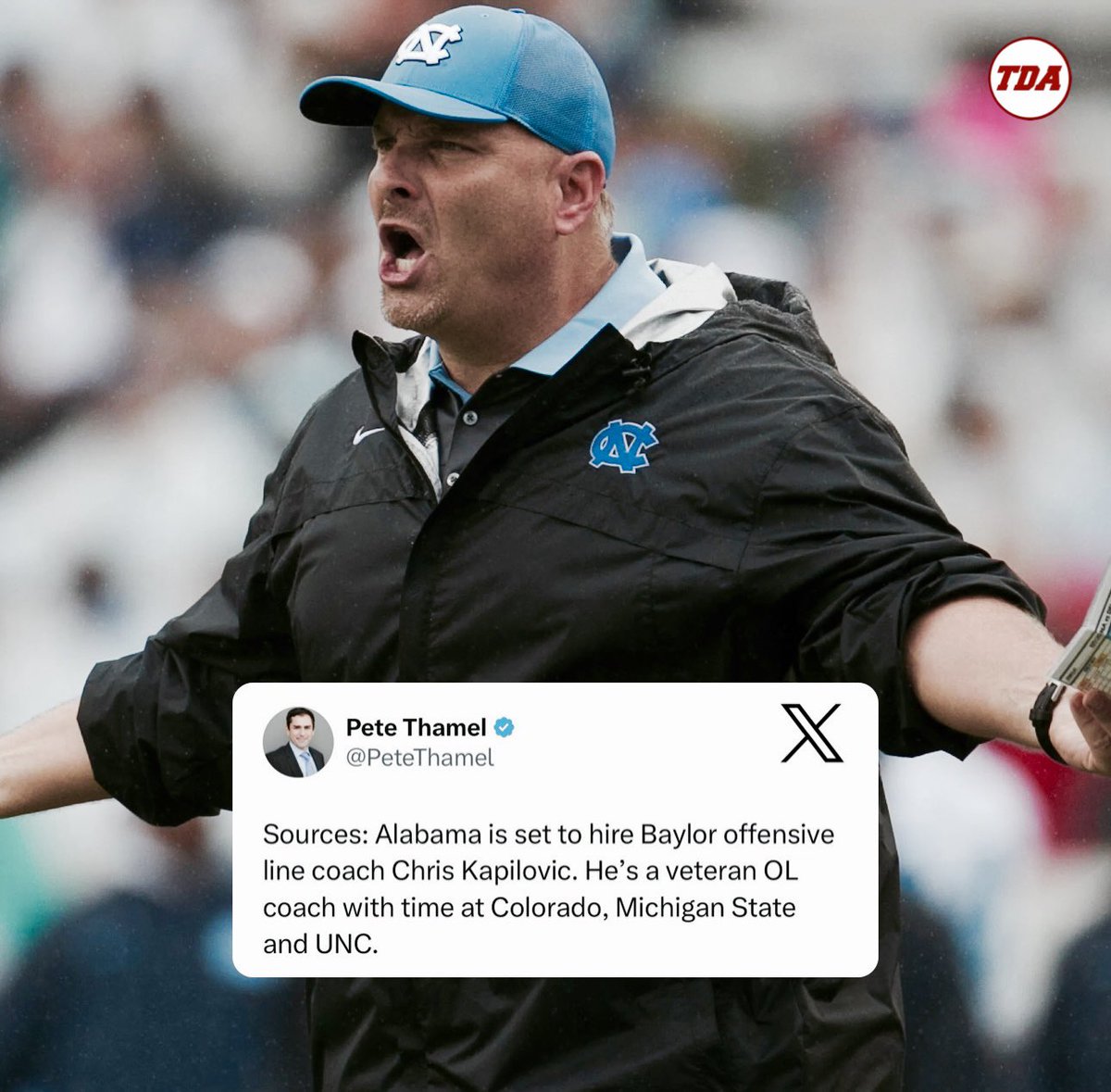 BREAKING: Alabama has found its new offensive line coach.