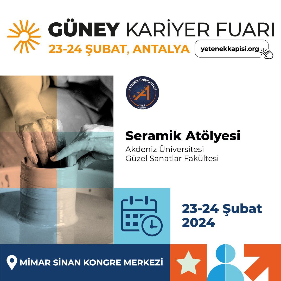 Akdenizun's tweet photo. Birbirinden güzel ve eğlenceli atölye çalışmalarımıza davetlisiniz🕺🏻

#günkaf24 

Tüm etkinlik saat ve içeriklerine https://t.co/4SYRg9Pwbe’ta fuar etkinlikleri kısmından ulaşabilirsiniz 

@tccbiko @yetenekapisi @yetenekheryerde https://t.co/tHdk8zvlYt
