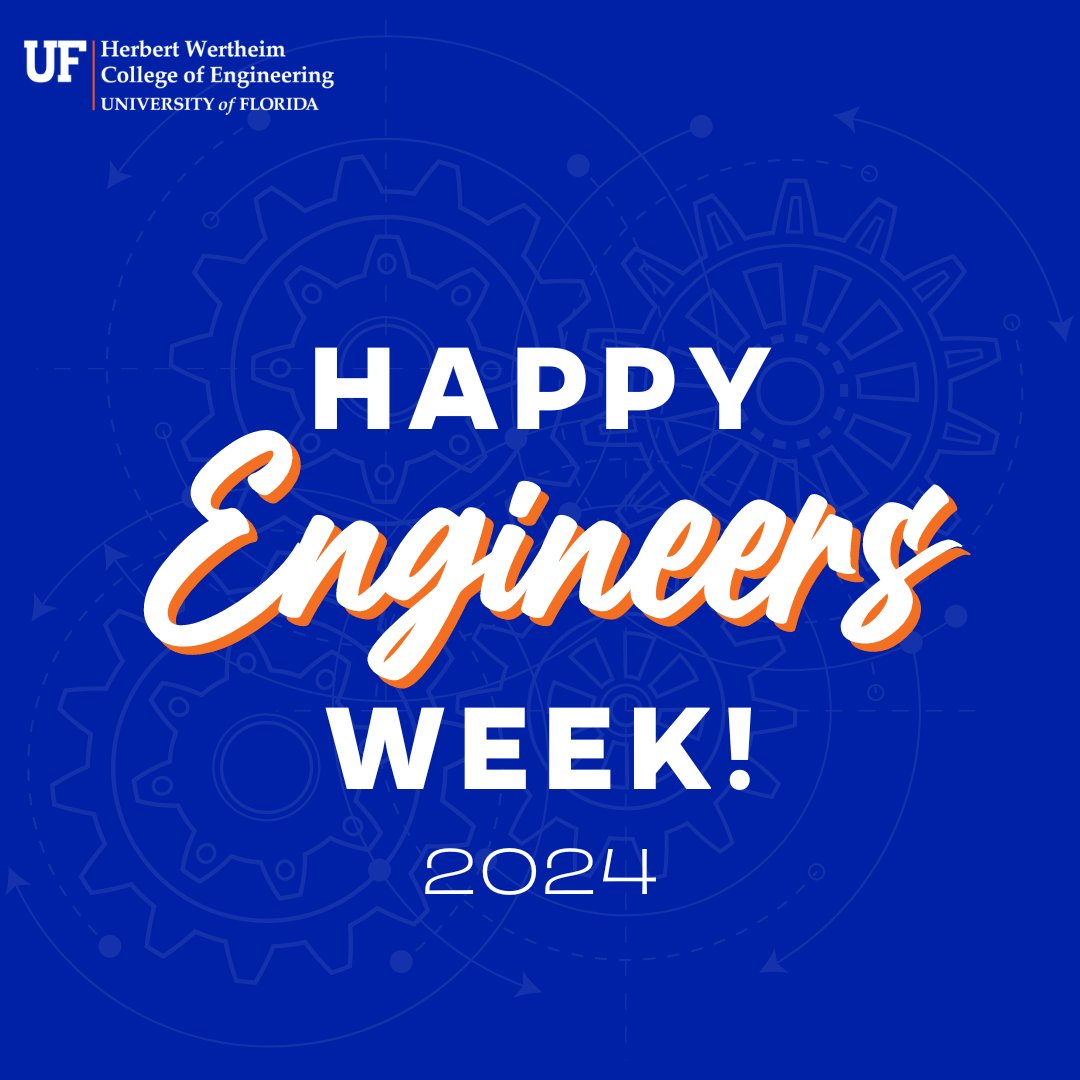 This week is #NationalEngineersWeek! Help us celebrate the work engineers do for our world while encouraging K-12 and college students to get involved. #GatorEngineers, what's your favorite part about being in engineering? Let us know! ⬇️⬇️