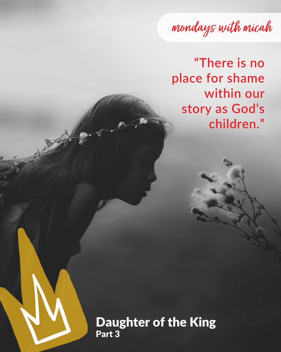 MyMendedHeart's tweet photo. Happy Monday! Part 3 of our Daughter of the King series is a reminder that there is no shame within our story as God’s children. Read more here at https://t.co/7TllORi7uq 

#DaughteroftheKing
#MondaysWithMicah
#WidowWalk https://t.co/kXY3csmmoX