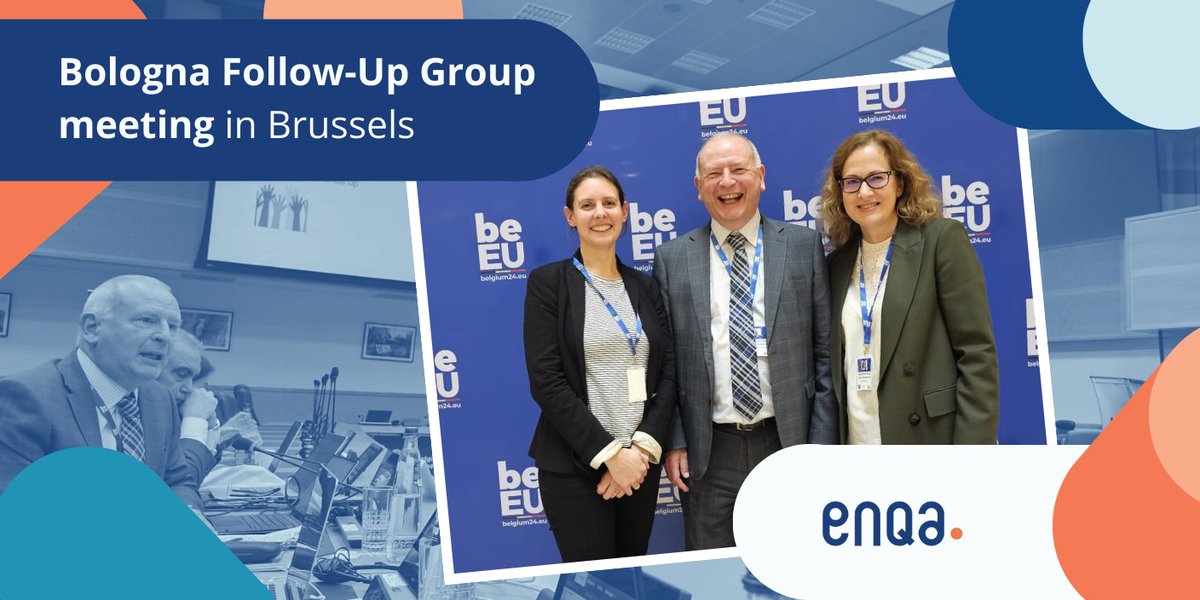 ENQA (@enqatwt) on Twitter photo 🎙️ Today and tomorrow ENQA President <a href="/black_dug/">Douglas Blackstock</a>, Vice-President <a href="/CGhitulica/">cristina ghitulica</a> and Director <a href="/agover_anna/">Anna Gover</a> are attending the Bologna Follow-Up Group meeting in Brussels 🇧🇪
➡️On the agenda: Tirana's Ministerial Conference, #highered fundamental values, and more: ehea.info/page-bfug-meet… 🎙️ Today and tomorrow ENQA President <a href="/black_dug/">Douglas Blackstock</a>, Vice-President <a href="/CGhitulica/">cristina ghitulica</a> and Director <a href="/agover_anna/">Anna Gover</a> are attending the Bologna Follow-Up Group meeting in Brussels 🇧🇪
➡️On the agenda: Tirana's Ministerial Conference, #highered fundamental values, and more: ehea.info/page-bfug-meet…