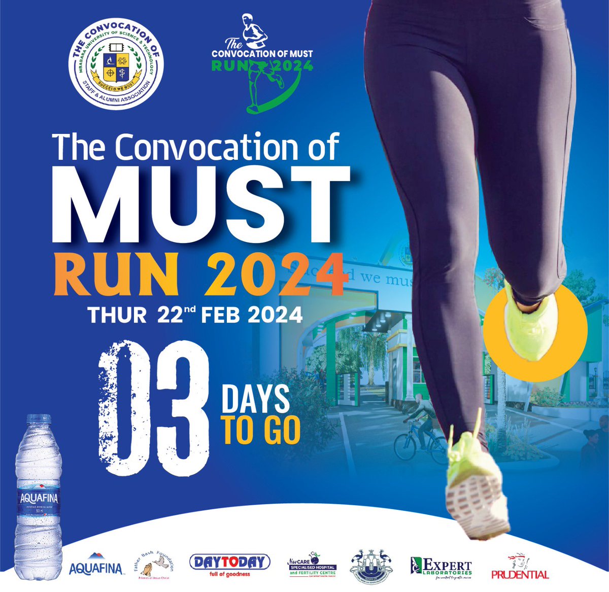 alumni_MUST's tweet photo. 3 days to go for the main event.
All Musterians and well wishers are called upon for the 1st Convocation of #must_run_2024. https://t.co/gp0ITPug0n