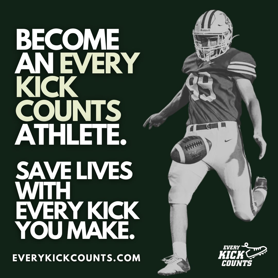 Ready to do something even BIGGER than the game! Join us in 2024. It’s easy, free and SAVES LIVES! Learn more at everykickcounts.com