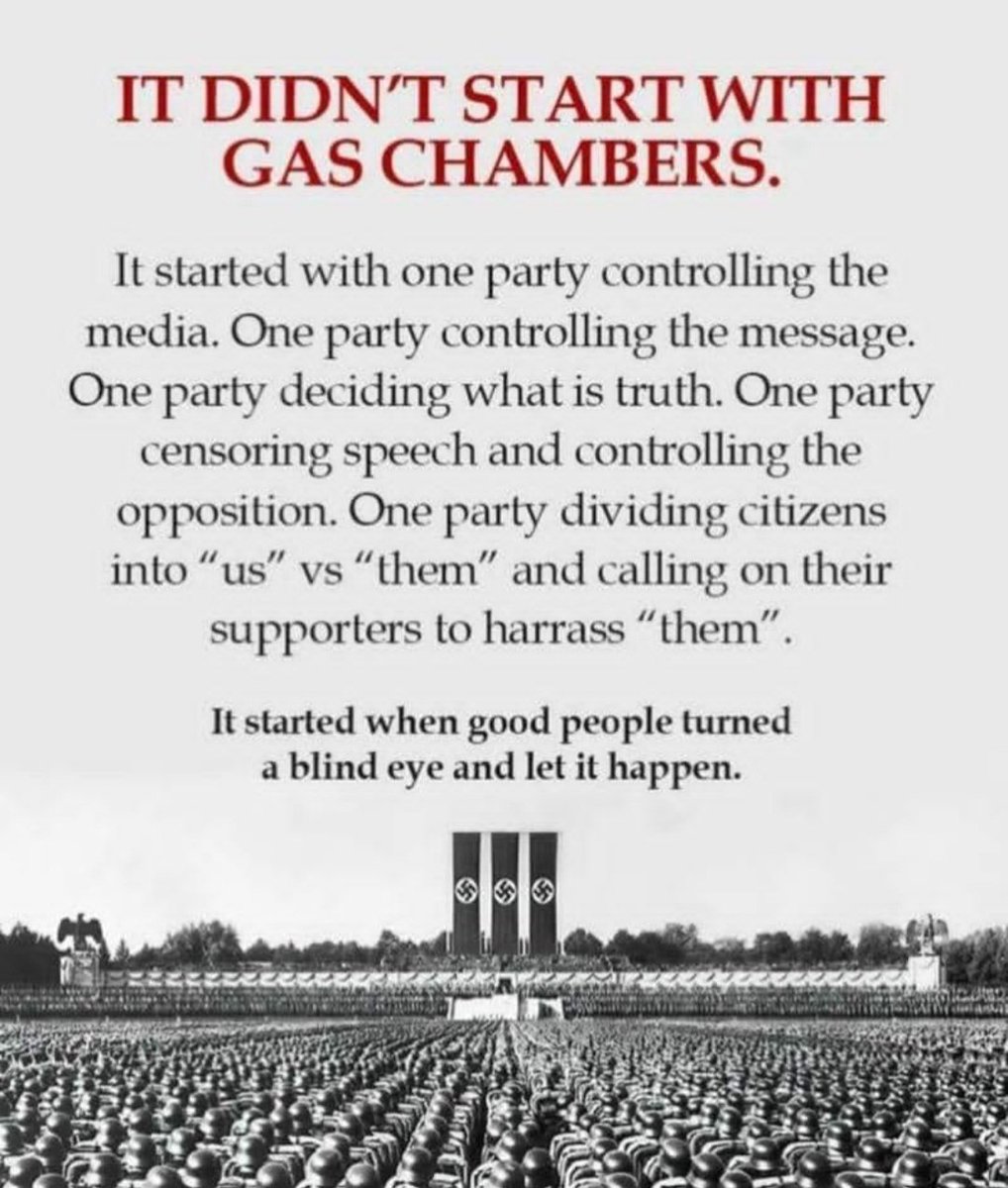 DarrenPlymouth's tweet image. It started when good people turned a blind eye and let it happen.