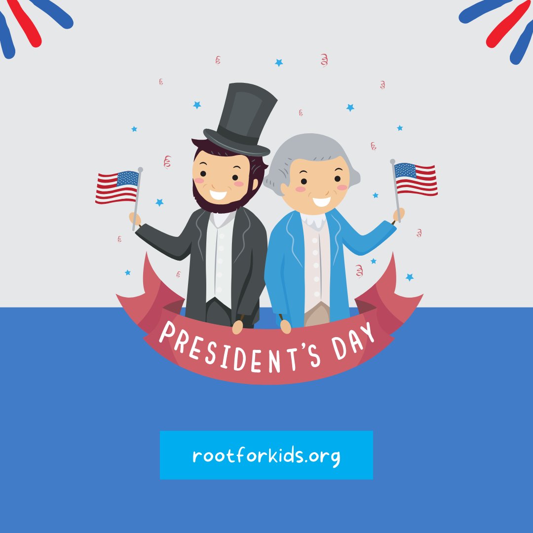 rootforkids's tweet image. ⭐ Happy Presidents&apos; Day!⭐

#PresidentsDay #RootforKids