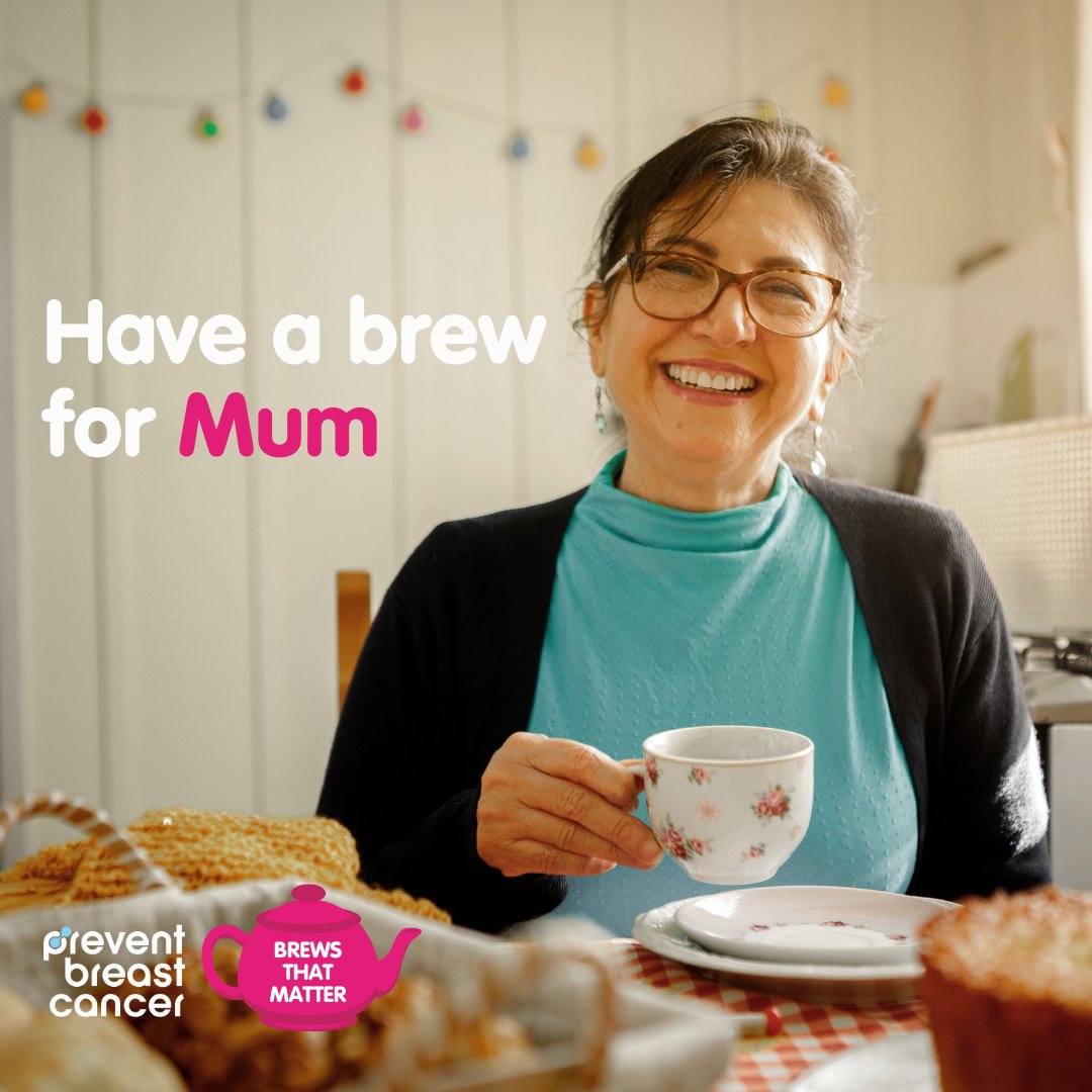 A brew for mum. A brew for awareness. A brew for preventing breast cancer ☕💕 Arrange a Pink #AfternoonTea this Mother's Day - sign up now to receive your free fundraising pack 👉 bit.ly/3OGrF8Y