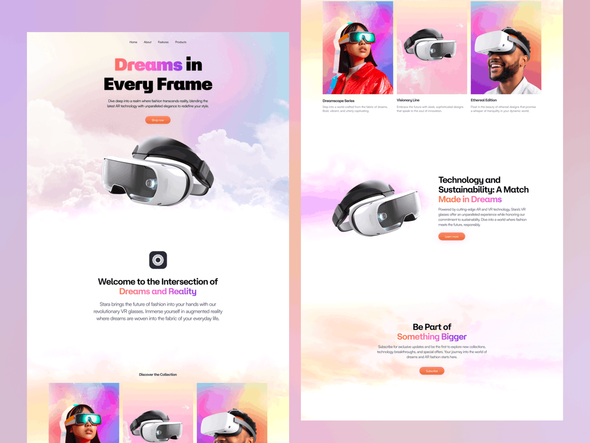 mj_2052's tweet photo. Challenge - Futuristic Fashion

For this week, I decided to continue on the previous week's brand work I did by creating a landing page design

This challenge has been fun so far, and I am glad I'm able to participate. 

#daretoshare24 #buildinpublic #figbruary