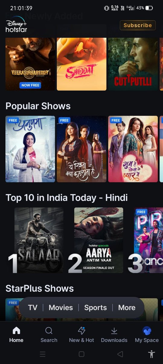 SauRahulKush3's tweet photo. SALAAR THE CEASEFIRE ; HINDI Trending #1 On Disney Hotstar 🥵🥶💥
Haters In Coma 😁
#Prabhas #SalaarOnHotstar #BlockbusterSalaar #PrashanthNeel #Shrutihassan #PrithvirajSukumaran #Ravibasrur #Rebelstar https://t.co/GTsW7va3lZ