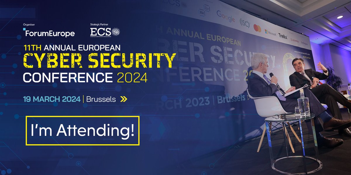 Connecting with intellectual minds in our cybersecurity space #Cybersecurity #EUCybersec