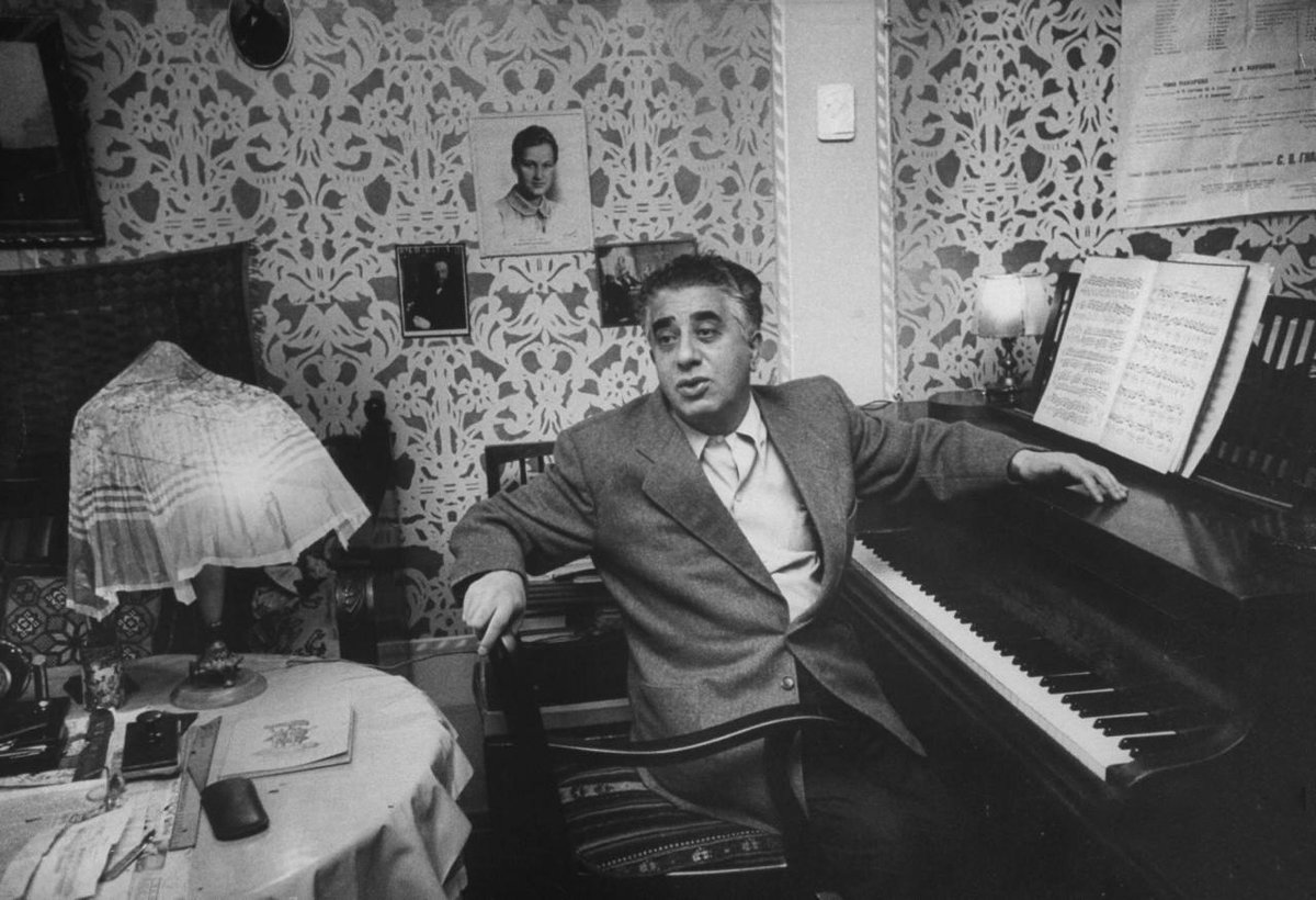 Soviet armenian composer Aram Khachaturian, 1956