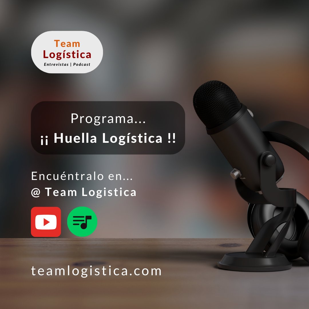 Llega un nuevo episodio de [ Huella Logística ]
📈 Programa de entrevistas y charlas cortas, con profesionales internacionales.

Síguenos y disfrútalo desde nuestros perfiles:

🎙️ Podcast Spotify 👇👇
open.spotify.com/show/1LutJgze8…

🎬 Canal YouTube 👇👇
youtube.com/@teamlogistica