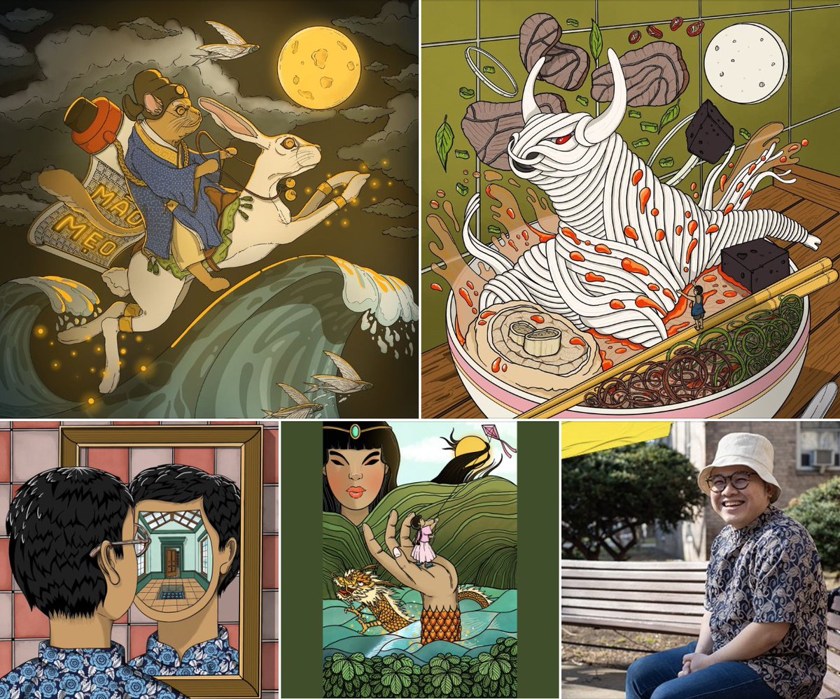 Duy Võ is an illustrator and architectural designer based in New York City. He is a co-founder to Đùm Bọc Collective to raise funds for charity and supporting artists. doodleschmoo.com instagram.com/doodleschmoo #vietnameseartist #vietkieuartist