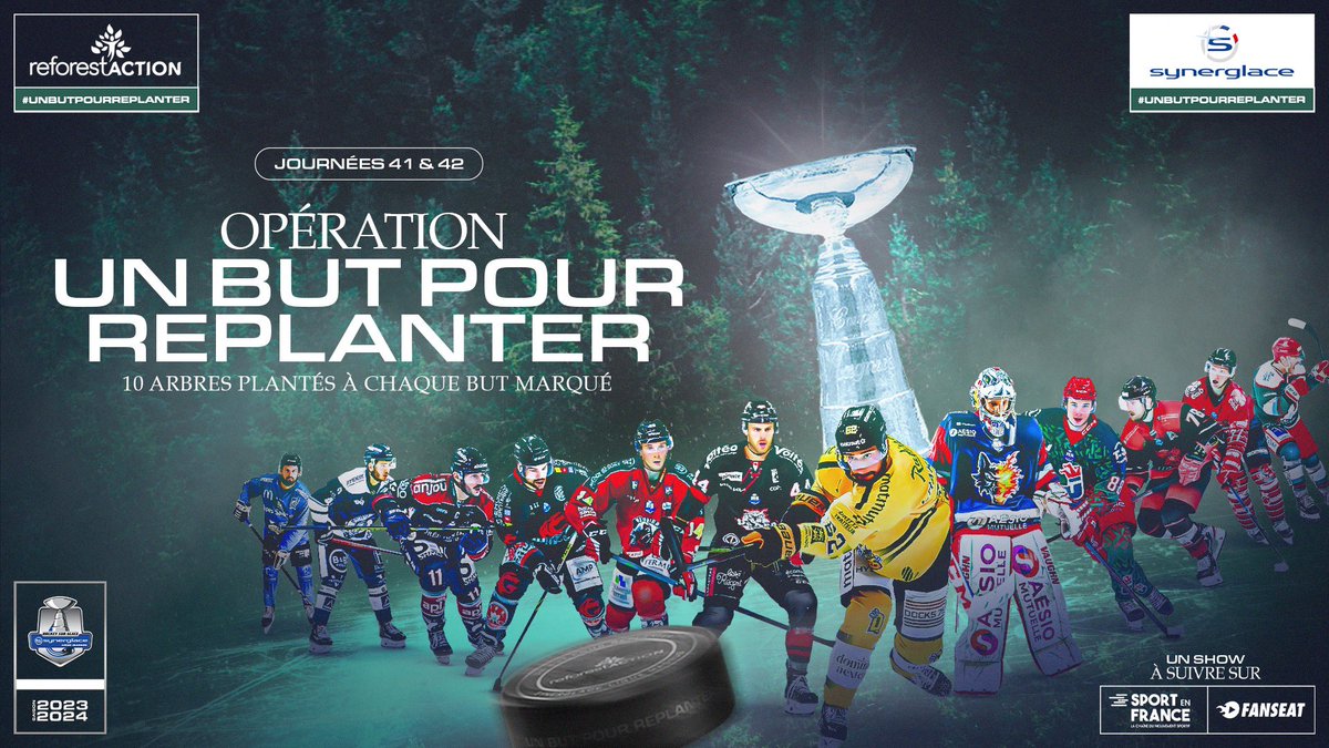 DiablesRouges05's tweet photo. 🌳🏒 Nous sommes fiers de participer à l'Opération "Un But pour Replanter" en partenariat avec @reforestaction !
À chaque but marqué lors de la J41de la @LigueMagnus , opposant les aux @Lesrapacesdegap , 10 arbres seront plantés!
#UnButPourReplanter #Synerglace #ReforestAction https://t.co/w4mCOXMi2E