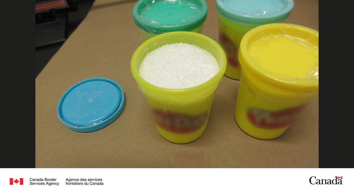#CBSA officers at the Léo-Blanchette mail processing centre intercepted a total quantity of 8.05 kg of ketamine hidden in commercial shipments. #ProtectingCanadians