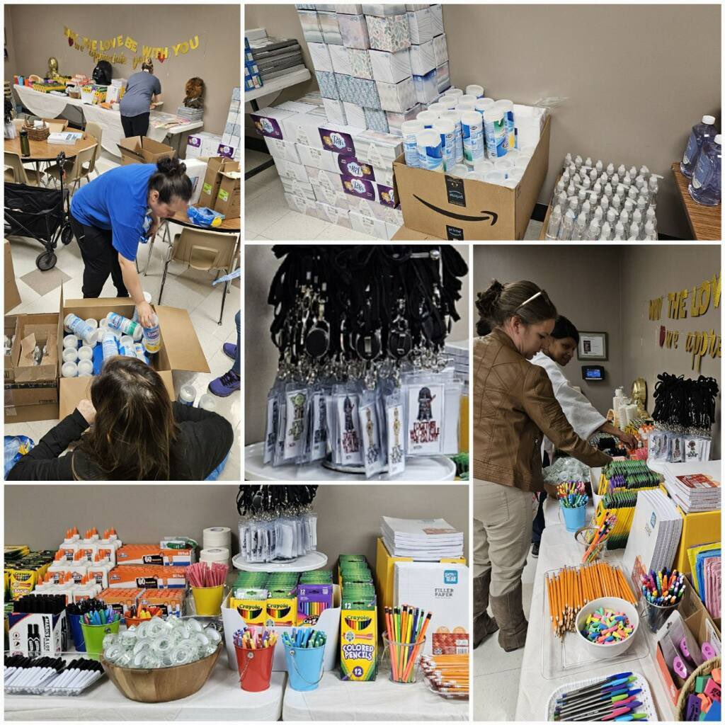 Thank you to all the Luna families who donated school supplies for our teachers and staff to restock their their classrooms! ✂️✏️📏📎🖍️🖊️ They had so much stuff to choose from and restock!