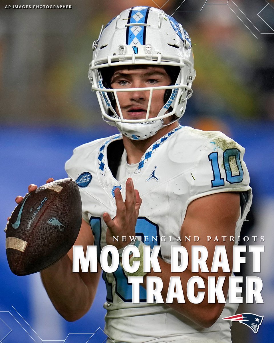 Patriots's tweet photo. Mock draft szn.

📰: https://t.co/xtFsUgORon https://t.co/DVIBlulws8