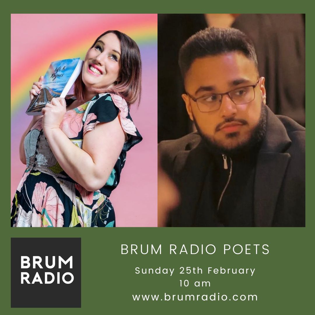Brum Radio Poets fun in the studio today with Bilal Akram and Natalie Carr. Check out the show when it goes live at Brum Radio this Sunday at 10am.... #brumradio
