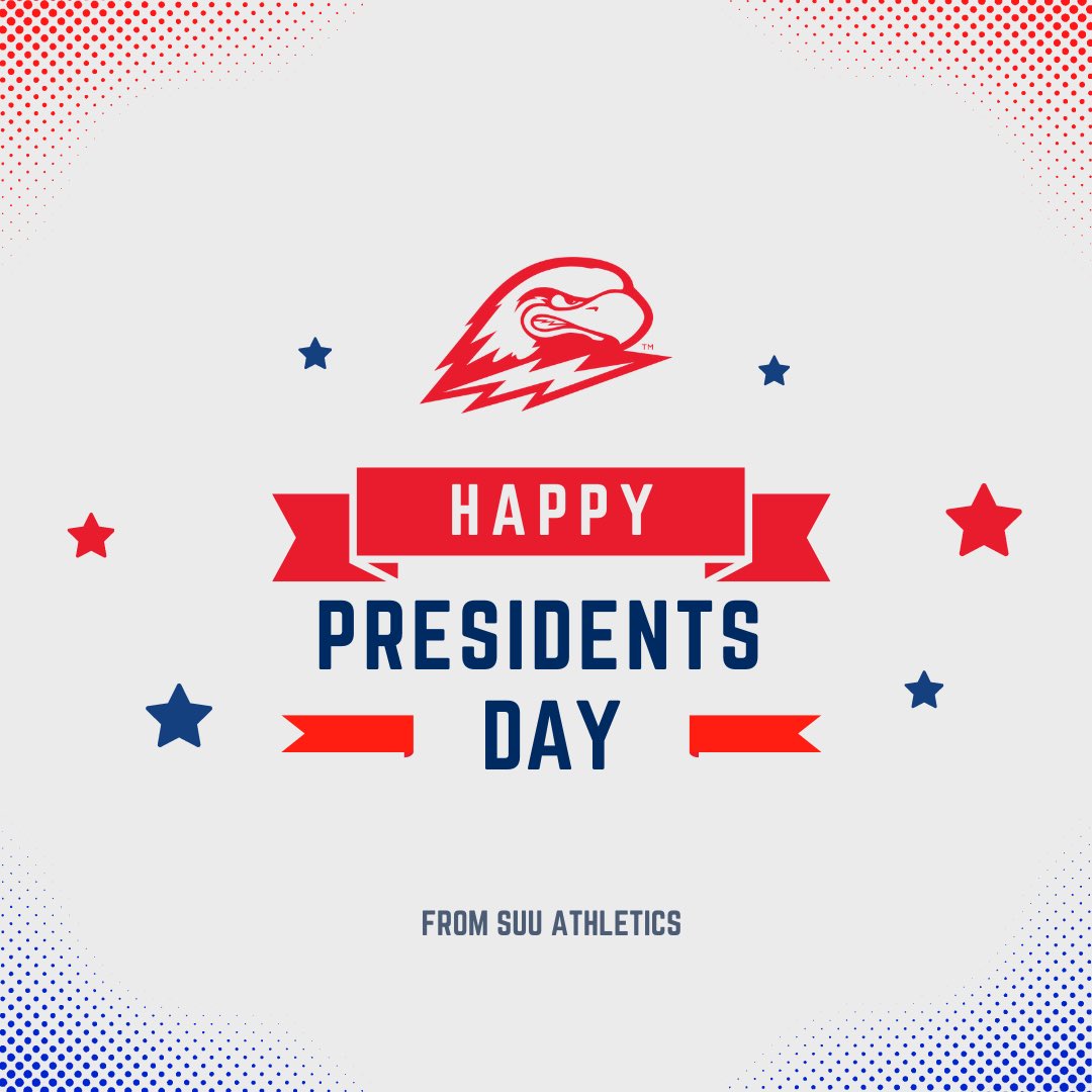 Wishing everyone a safe and happy Presidents Day from SUU Athletics! #TBirdNation ⚡️ #RaiseTheHammer