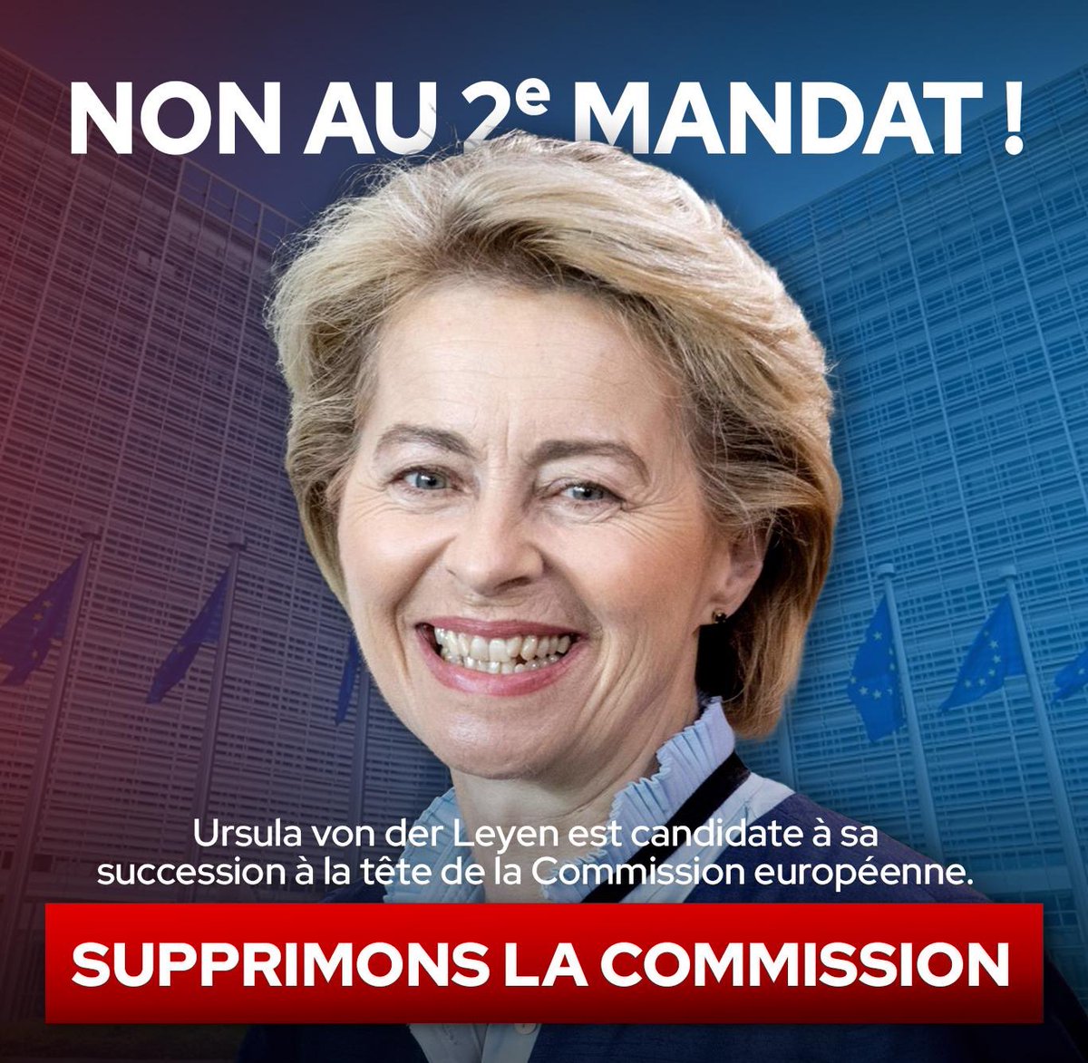 dupontaignan's tweet photo. Gestion Covid, scandale des SMS, milliards à l'Ukraine, censure de médias, censure des réseaux via le DSA, corruption du Qatargate...
Non au 2e mandat ! Supprimons la Commission européenne ! https://t.co/TF4X345cyL