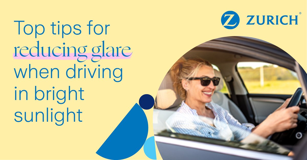 Our top tips for reducing glare when driving in bright sunlight ☀️ 🚙 😎 🛡️ 🔗 spkl.io/60104xkBe #ProtectYourWorld #ZurichCarInsurance #ZurichProtects #WhatCanGoRight