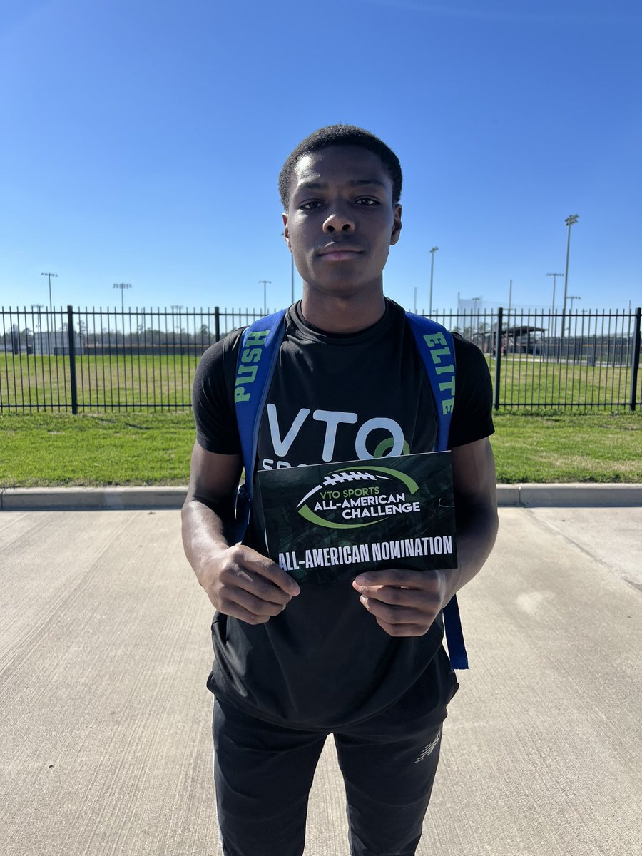 I really enjoyed competing out there at the VTO camp! Also thankful to be Recognized as one of the top performers and A invite to the all American VTO camp. <a href="/VTOSPORTS/">VTO Sports</a> <a href="/Rivalsdotcom/">Rivalsdotcom</a> <a href="/Rivals/">Rivals</a> 
#Nextup