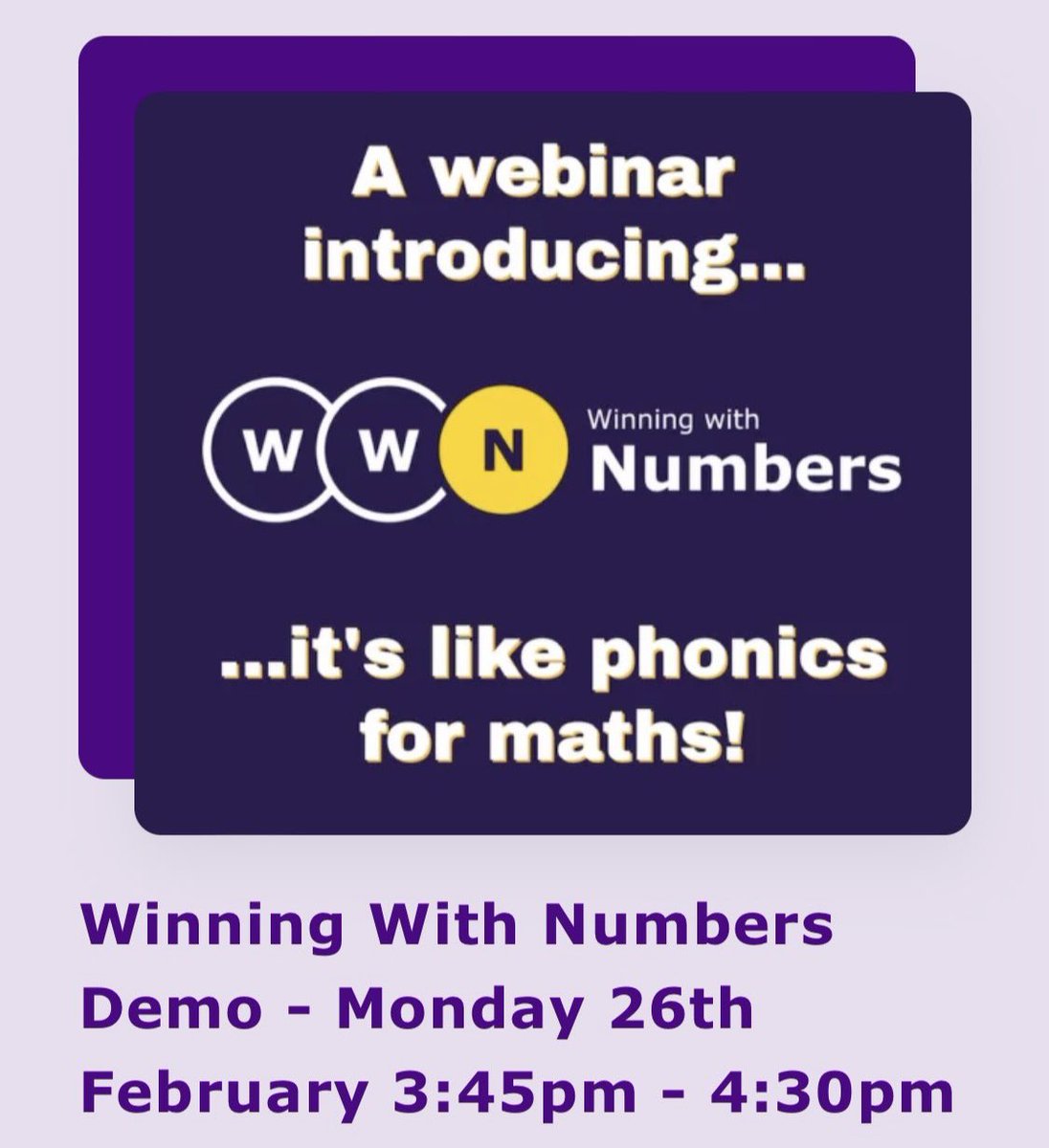 Winning With Numbers tweet media