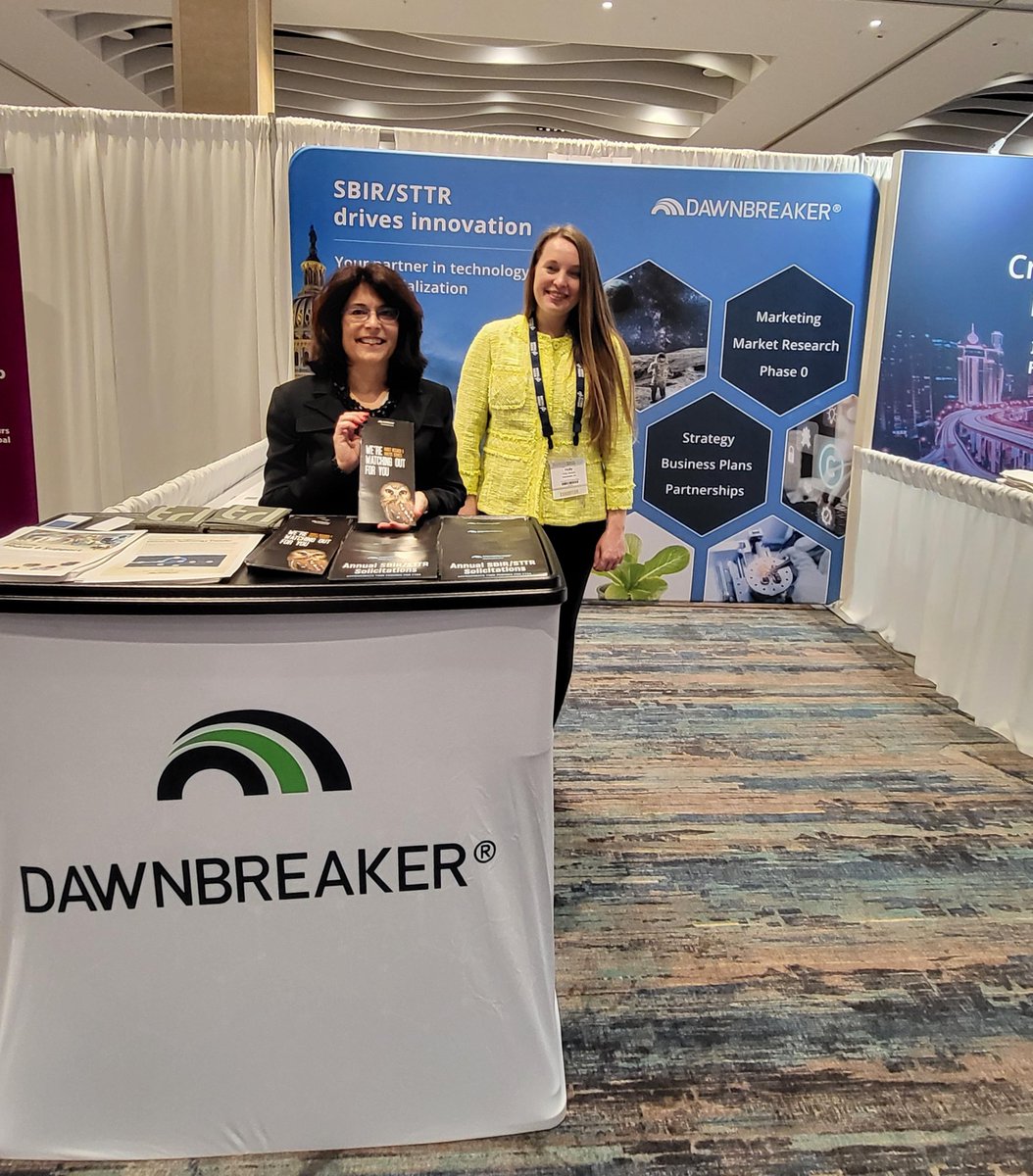 Stop by booth #308 at the @AUTM Annual Meeting in San Diego to learn what @Dawnbreaker, your technology commercialization partner, can do for you!

#TechTransfer #MarketingResearch #DOE #Phase0 #Entrepreneur #SBIR #STTR #TABA #BusinessCoach #MarketingCommunications #IP #Startups