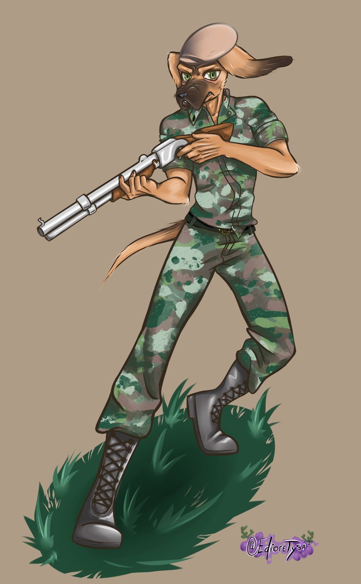Edioretysa's tweet photo. 🥇Drawing made by me!
🥇Commissions/YCHS: open!
🔫Commission delivered to Dew Tropollis THANK YOU SO MUCH my love! A good soldier only needs two things: a good weapon and a good reason.
#furry #soldado #soldier #Bloodhound #dog #art #artdigital #furryfandom #shotgun #furryartwork https://t.co/P6BtHOzP1t