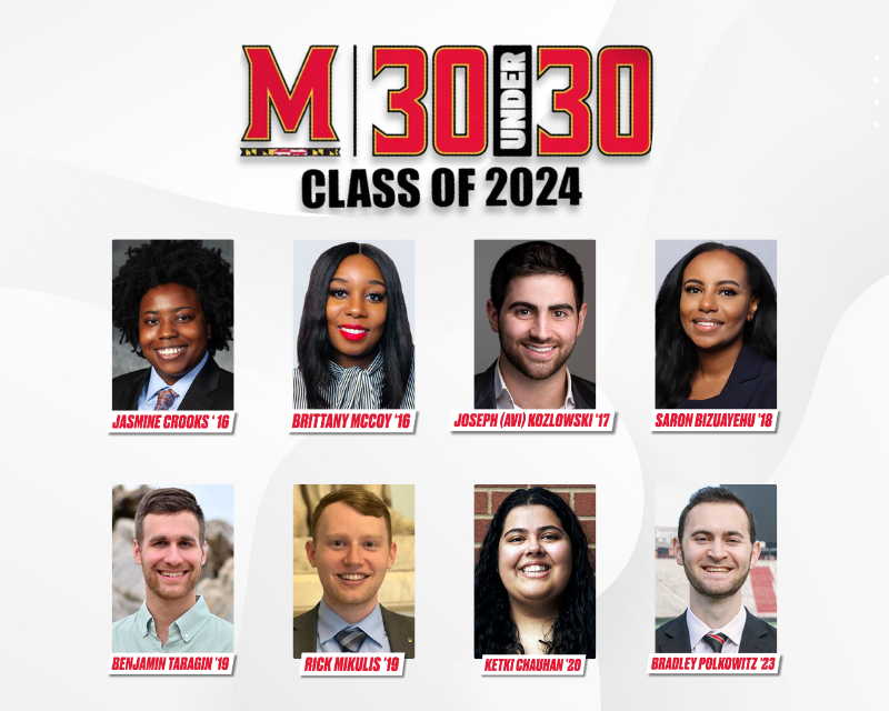 The Terrapin Club 30 Under 30 Class of 2024 includes eight Smith alumni and one business minor graduate. Congratulations on your well-deserved recognition. You make all of us at the Smith School proud! 

Read more: brnw.ch/21wH74B