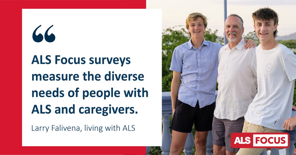 Participate in ALS research from the comfort of your home. #ALSFocus is a survey program that brings the perspectives of people living with #ALS and their caregivers to the forefront of research, care, and advocacy. Join today at ALSFocus.org!