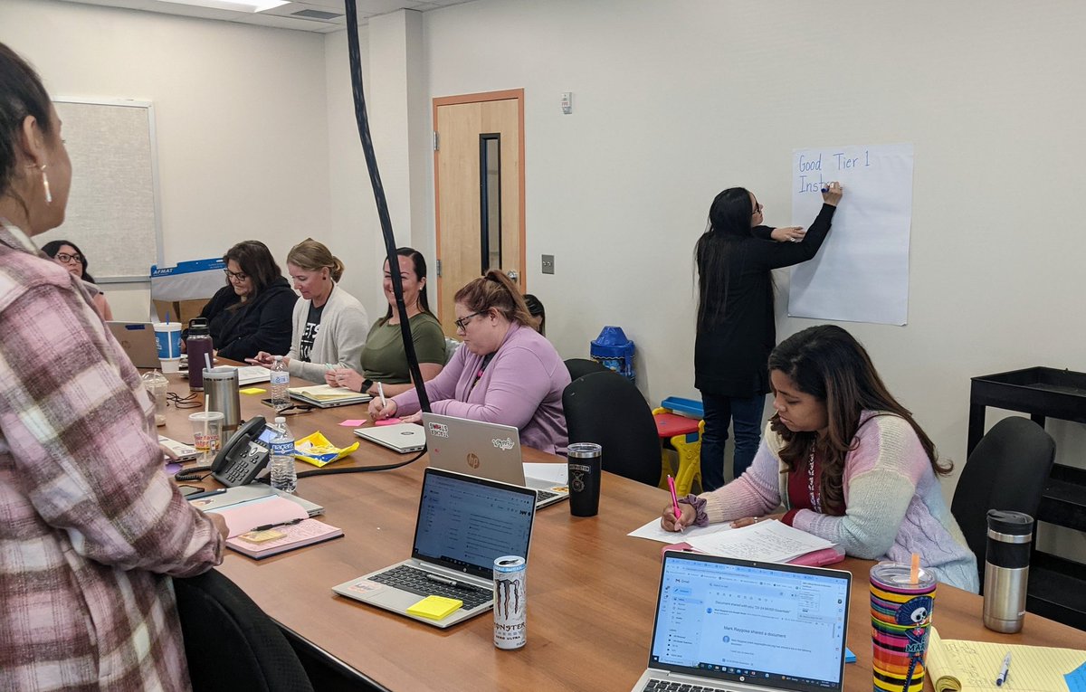 The instructional leadership team at Luckey Ranch working on our Why. Our team is learning how to support teachers to maximize our effectiveness for all students. @BrandiHendrix14 @educategalore @MVISD @janetmarie89