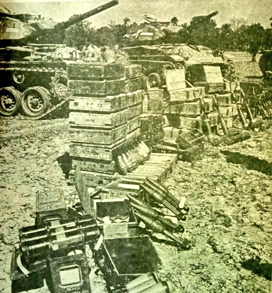 1971 :: Captured Pakistani Tanks and Ammunition During Battle of Boyra